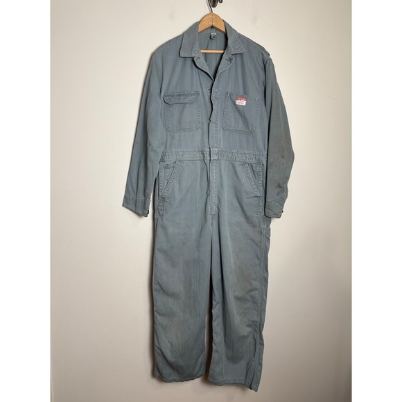 Big Mac Other - Big Mac Mens Vintage Coveralls 40R Pennys Sanforized Twill Workwear Jumpsuit
